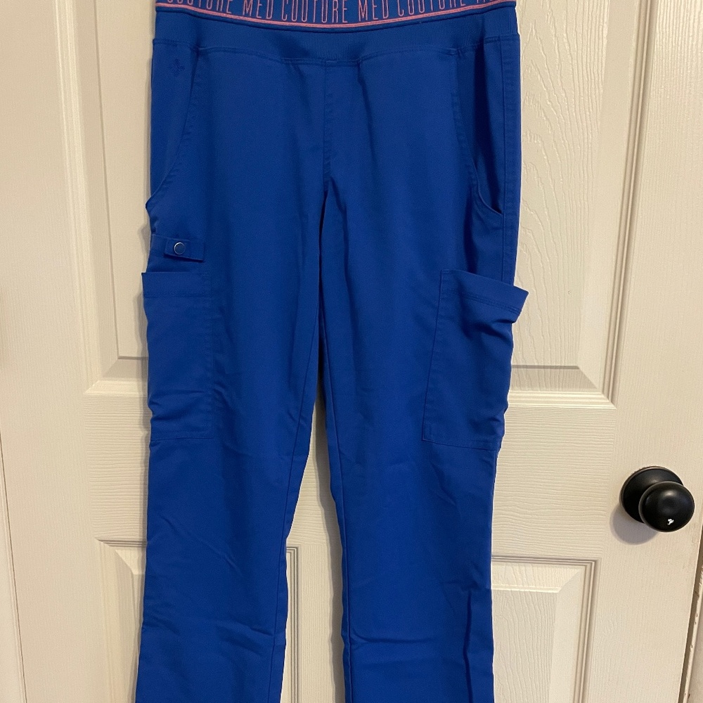 Med Couture straight leg scrub pants size XS petite